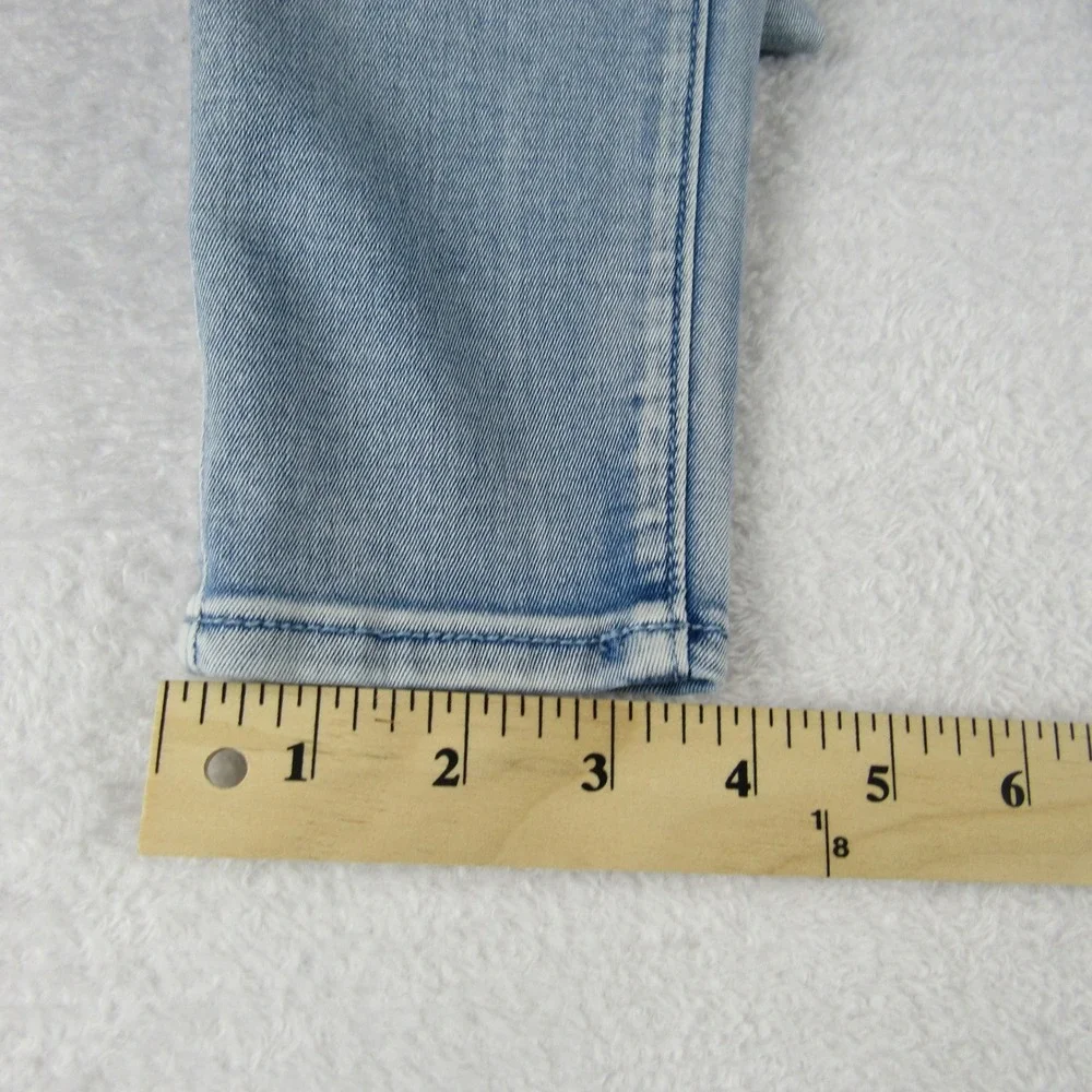 Abercrombie & Fitch Skinny Jeans Women 24 Light Blue Low Rise Stretch